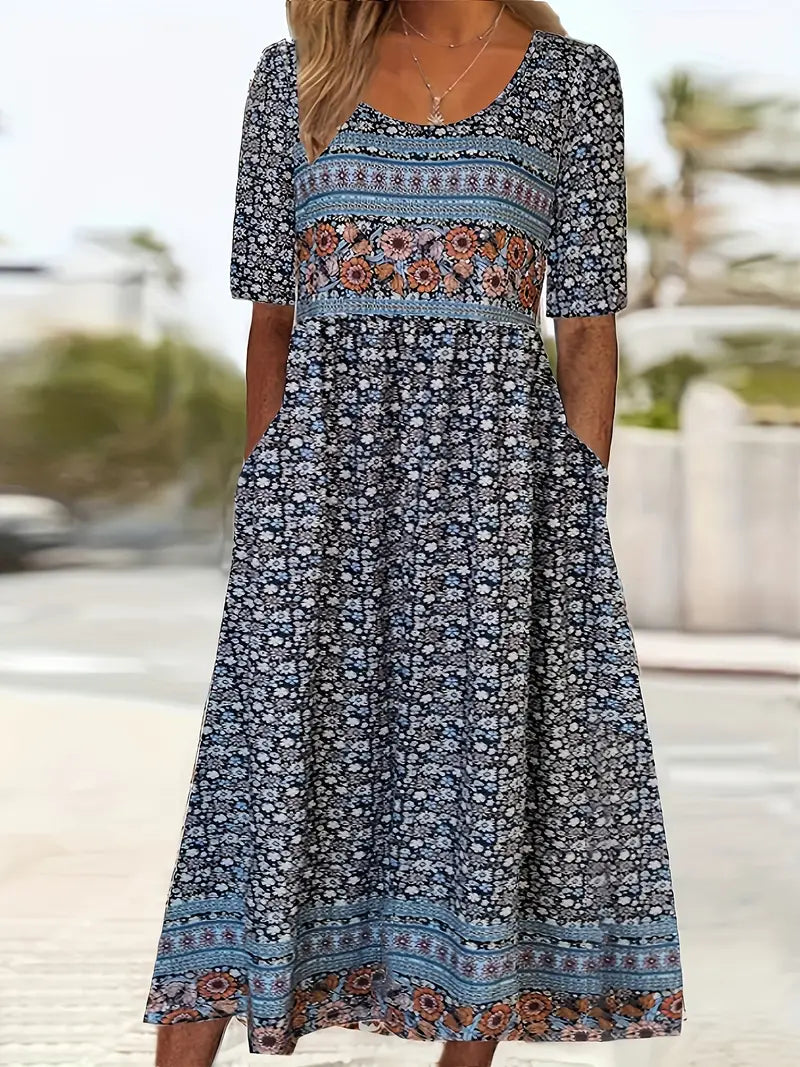 Anette™ - Sommerkjole med blomsterprint