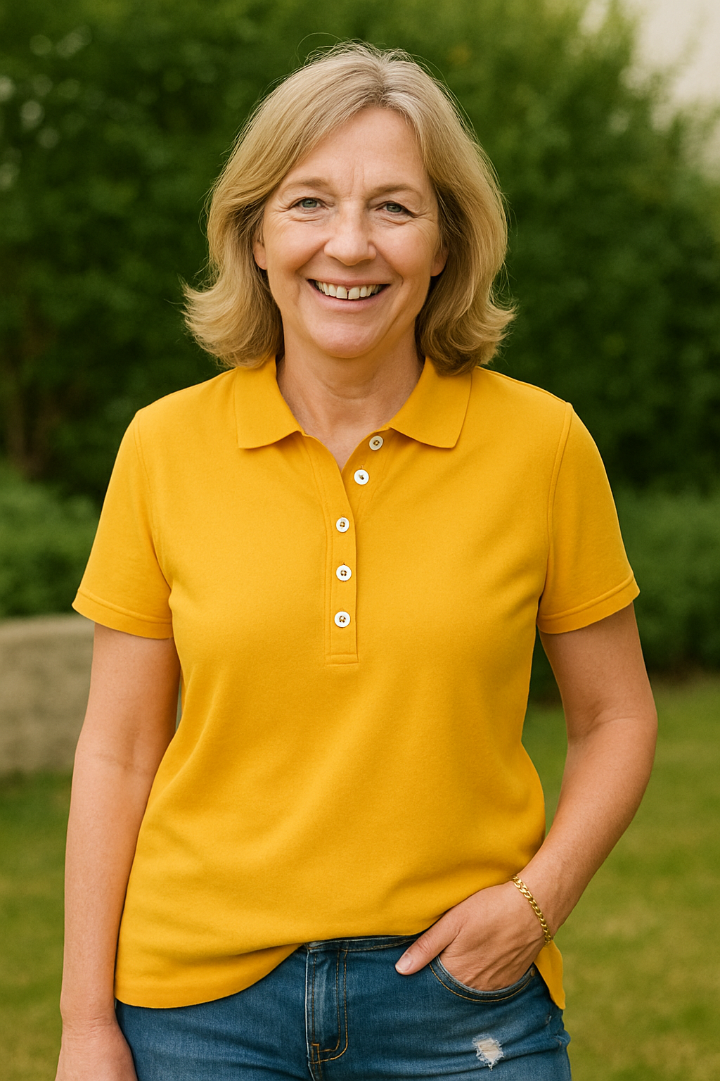 Inge - Åndbar poloshirt med elegant udseende