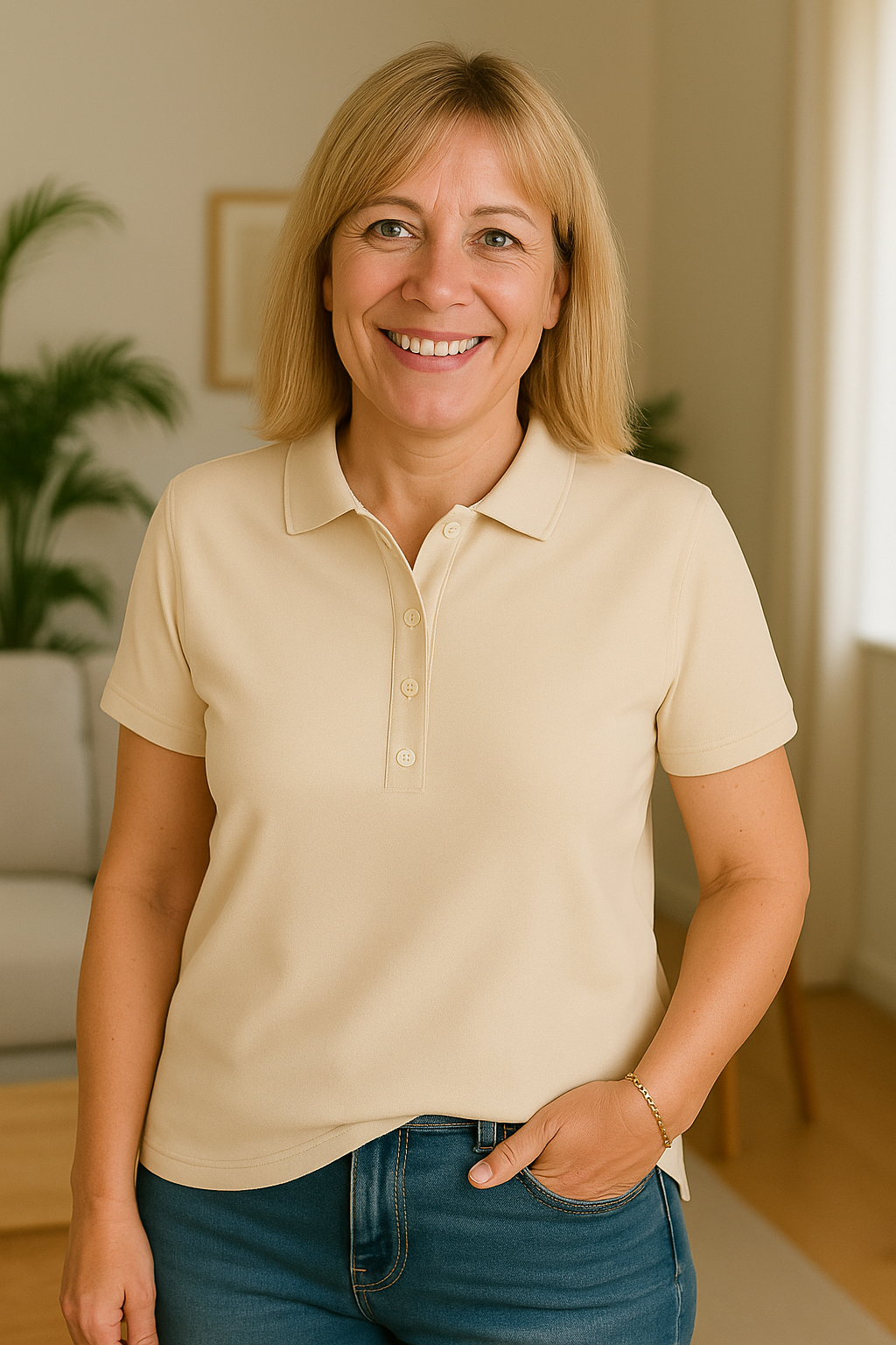 Inge - Åndbar poloshirt med elegant udseende