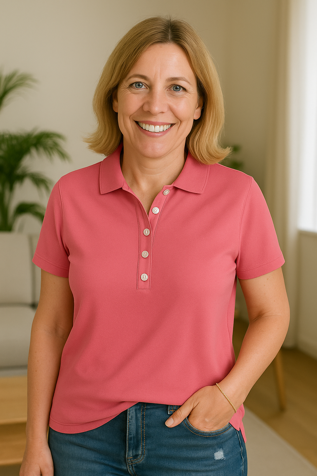 Inge - Åndbar poloshirt med elegant udseende