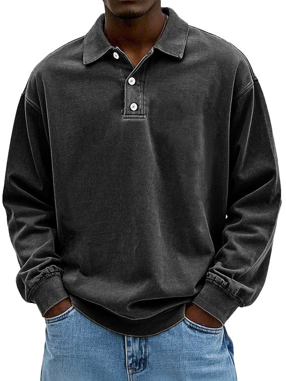 Kasper | Moderigtig langærmet poloshirt