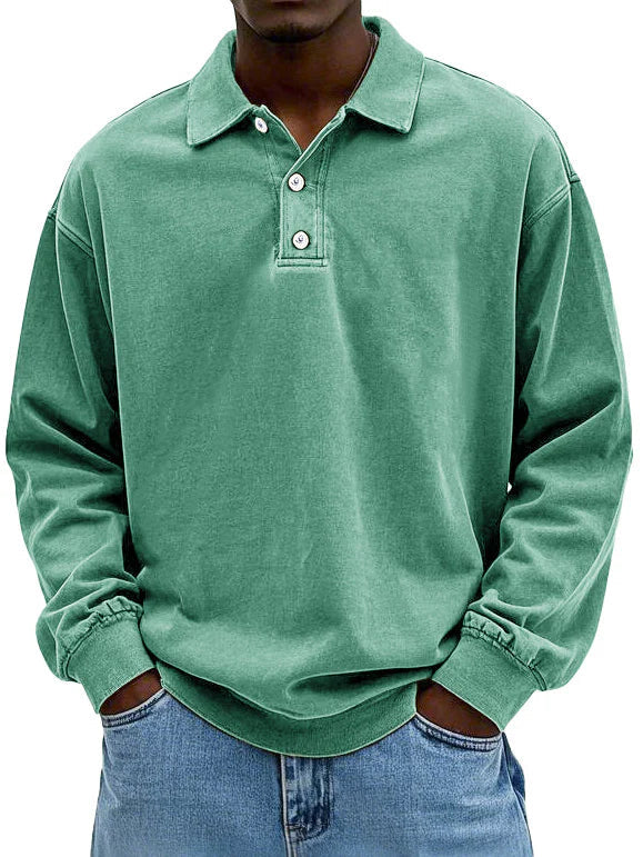 Kasper | Moderigtig langærmet poloshirt