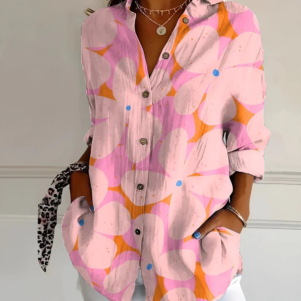 Jytte™ Blød bluse med print